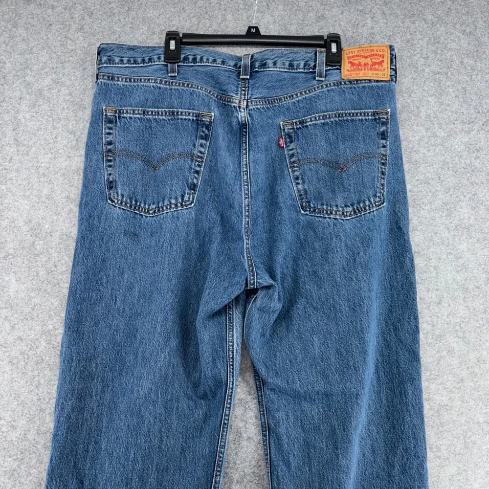Levis 565 Loose Fit Straight Leg Jeans Mens 40x32 Blue Medium Wash Denim